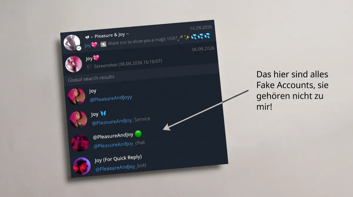 Fake Escort accounts for fraud