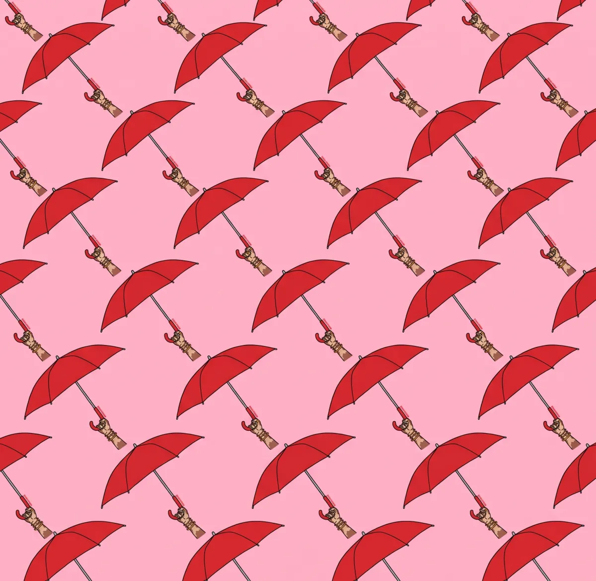 red umbrellas for sex worker's rights
